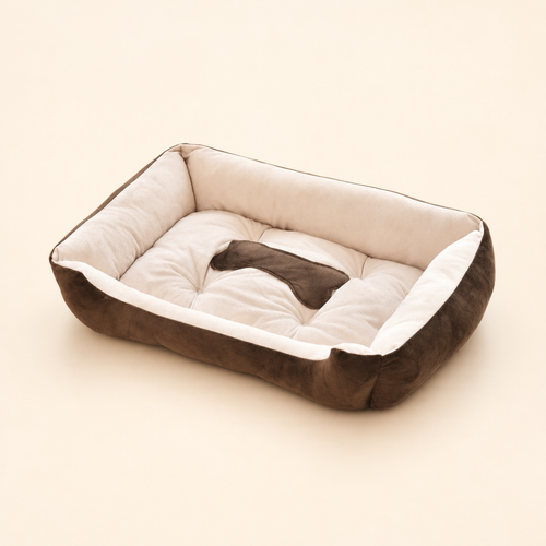 Large Warm Plush Calming Dog Bed (Washable)