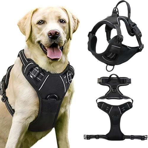 No-Pull Dog Harness (Adjustable, Reflective)