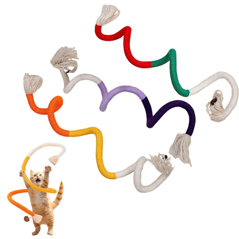 Catnip Rope Cat Chew Toys (3-Pack)