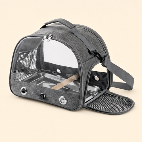 Transport Bird Carrier Backpack (Clear Cabin)