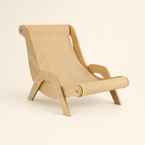 Sisal Cat Lounge Chair & Kitten Hammock