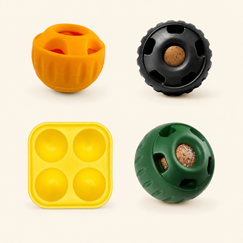 Frozen Treat Mould & Chew Ball Set (Chew-Resistant)